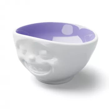FIFTYEIGHT PRODUCTS Bļoda 500ml - Smejoša seja iekšpusē Lavanda