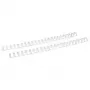 LMG Signaltechnologie 100 Twin Loop Wire Binding Spine White 6.4 mm for 30 Sheets