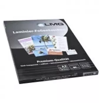 LMG Laminating Pouches A3 Glossy 80 Micron 100 Pack