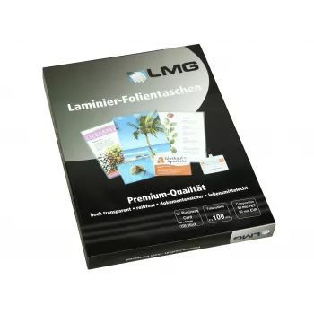 LMG Laminēšanas kabatiņas spīdīgas vizītkartes formātā 100 gab.