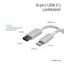 Flexline USB-C uz Lightning kabelis, PD, Balts, 0,5m (FL31-13050)