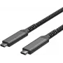 ShiverPeaks Flexline USB-C uz USB-C kabelis, USB 3.2 Gen 2, 100W PD, pīts neilons, 2m (FL31-75007)