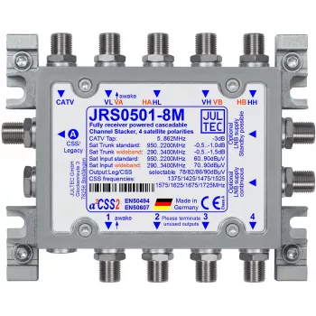 Jultec JRS0501-8M 8-Virzienu Komutators 4 SAT Ieejas 1 Virszemes Ieeja