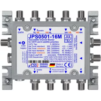 JULTEC JPS0501-16M Viena kabeļa pārveidotājs Unicable II 1/16 UB