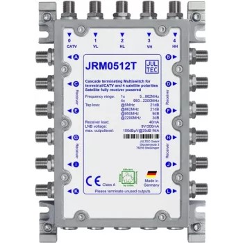 JULTEC JRM0512T Multiswitch 12 Outputs 4 SAT Inputs