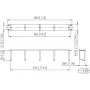 METZ CONNECT 19 collu 1U 75mm Sadales panelis RAL 9005 Melns 130894-03-29-E