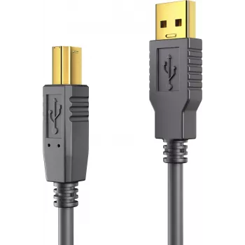 PureLink USB 2.0 aktīvais kabelis - USB A uz USB B - 15m - Melns (DS2000-150)