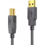 PureLink USB 2.0 aktīvais kabelis - USB A uz USB B - 15m - Melns (DS2000-150)