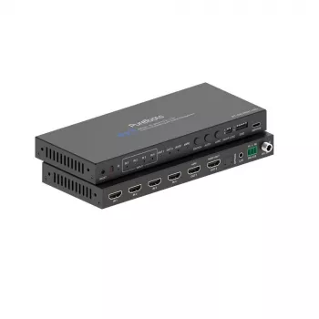 PureLink 4x1 HDMI 2.1 Switch - 48Gbps - 8K 60Hz 4:2:0 12-bit Audio De-Embedding and KVM Switch - 4-Port