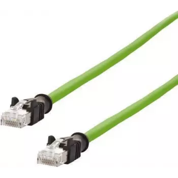 Metz Connect CAT 6a S/FTP Patch Cable 1 m Green PUR Jacket