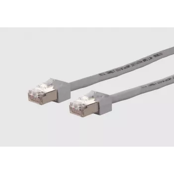 METZ CONNECT Patch Cable Cat.6 Ultraflex500 VoIP AWG 26 10.0 m Grey