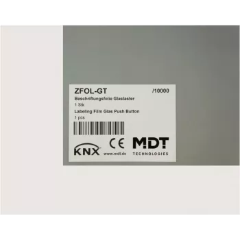 MDT marķēšanas plēve Glass Push-button Plus ZFOL-GT