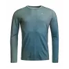 Ortovox 185 Rock'N'Wool Print LS Base Layer - AOP Green Sage, XL