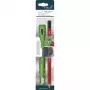 PICA-MARKER Pica Pencil Holder Set ar integrētu asināmo kabatas komplektu Melns un Grafīts