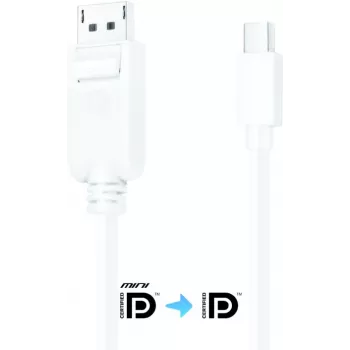 Purelink iSeries DisplayPort to Mini DisplayPort Cable 1.5m White Latched (IS1100-015)