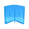 MEDIARANGE BOX38-4-30 rotaslietu kārba - 4 diski - zila - caurspīdīga - plastmasa - 120 mm - pret putekļiem izturīga - pret skrāpējumiem izturīga