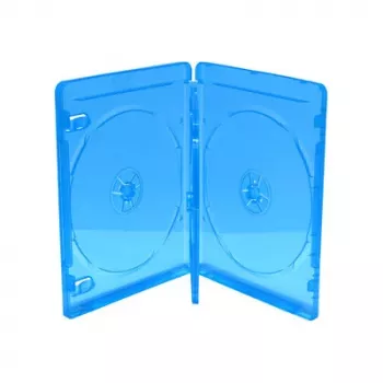 MEDIARANGE BOX38-4-30 rotaslietu kārba - 4 diski - zila - caurspīdīga - plastmasa - 120 mm - pret putekļiem izturīga - pret skrāpējumiem izturīga