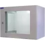 RESISTER 19 collu tīkla skapis Pro Aktiv - IP54/IP55 - Skata durvis - 12U - 600x600 mm - Aktīvais ventilators - Filtri - Gaiši pelēks (RAL 7035)
