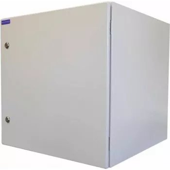 RESISTER 19 collu tīkla skapis Pro Aktiv - Aizsardzības klase IP54/IP55 - Cietā tērauda durvis - 12U - Platums x Dziļums 600x600 mm - Aktīvais ventilators - Filtri - Gaiši pelēks (99RRA19WV126MG)