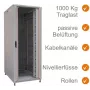 IT-BUDGET 19 collu tīkla skapis SRK - 42U - Platums x Dziļums 800x800 mm - Skata/Cieta tērauda durvis - Kabeļu kanāli - Salikts - Gaiši pelēks (99ITB19SRK4288GGNM)