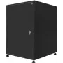 RESISTER 19 collu skapis - uzlabota putekļu aizsardzība - 15U - cieta tērauda durvis - 600x800mm - melns (99RRSJ1568BVT)