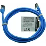 IT-BUDGET Full Copper Premium Patch Cable - Slim AWG 28 - Cat.8.1 - 2000 MHz - Halogen-Free - PoE+ - 40 Gbit - Blue - 3 m