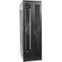 IT-BUDGET 19 inch Network Cabinet SRK - Complete Set - 38U - 800x800 mm - Perforated Double Doors Front & Rear - 4 Active Fans - PDU - Shelves - Flatpack - Black (90ITB19SRK3888DTS)