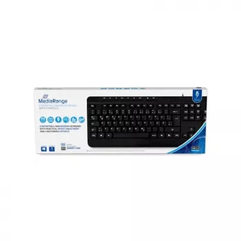 MediaRange Vadu Multivides Tastatūra, QWERTY (GR), Melna (MROS102-GR)