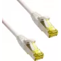 IT-BUDGET Full Copper Premium Patch Cable - Super Flex TPE - Cat.6A - ar Cat.7 izejvielu kabeli - 600 MHz - Halogēnsaturs - PoE+ - 10GBit - Balts - 0,15 m (90ITBFLEX6A7PK015W)