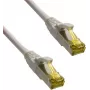 IT-BUDGET Full Copper Premium Patch Cable - Super Flex TPE - Cat.6A - ar Cat.7 izejvielu kabeli - 600 MHz - Bezhalogēns - PoE+ - 10GBit - Pelēks - 1,5 m