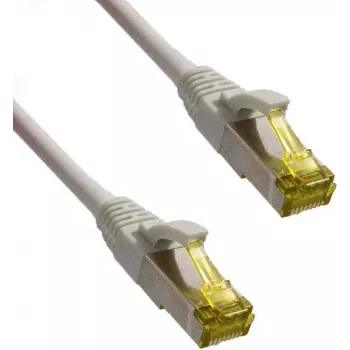 IT-BUDGET Full Copper Premium Patch Cable - Super Flex TPE - Cat.6A - ar Cat.7 izejvadu kabeli - 600 MHz - Halogēnsaturs - PoE+ - 10GBit - Pelēks - 3 m (90ITBFLEX6A7PK3G)