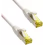 IT-BUDGET Full Copper Premium Patch Cable - Super Flex TPE - Cat.6A - ar Cat.7 neapstrādātu kabeli - 600 MHz - bez halogēna - PoE+ - 10GBit - balts - 1,5 m