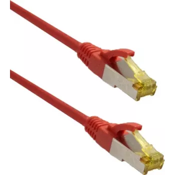 IT-BUDGET Full Copper Premium Patch Cable - Super Flex TPE - Cat.6A - ar Cat.7 izejvadu kabeli - 600 MHz - Bezhalogēns - PoE+ - 10GBit - Sarkans - 2 m (90ITBFLEX6A7PK2R)