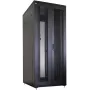 IT-BUDGET 19 inch Network Cabinet SRK - Complete Set - 42U - 800x800 mm - Perforated Double Doors Front & Rear - 4 Active Fans - PDU - Shelves - Flatpack - Black (90ITB19SRK4288DTS)