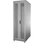 IT-BUDGET 19 collu tīkla skapis SRK - 42U - 600x600 mm - Perforētas dubultdurvis priekšā un aizmugurē - Flatpack - Gaiši pelēks (RAL 7035) (90ITB19SRK4266DTGN)