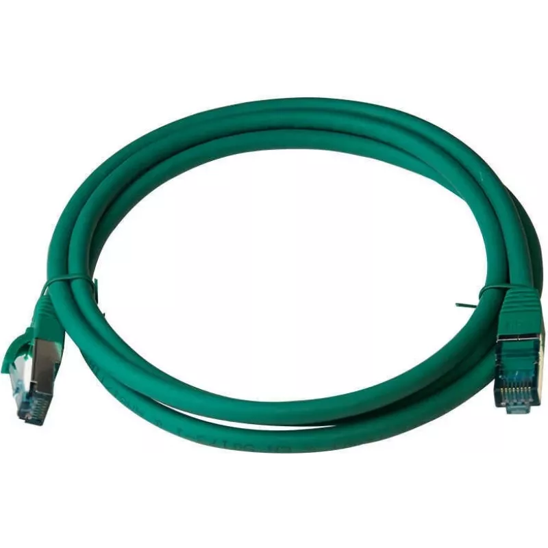 IT-BUDGET Full Copper Premium Patch Cable - Cat.6A - 500 MHz - Halogen-Free - PoE+ - AWG 26/7 - Green - 10 m