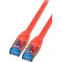 IT-BUDGET Full Copper Premium Patch Cable - Super Flex TPE - Cat.6A - 500MHz - LSZH - PoE+ - AWG 27 - Sarkans - 0,25 m