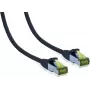 IT-BUDGET Full Copper Premium Patch Cable - Cat.6A ar Cat.7 neapstrādātu kabeli - 600 MHz - Bezhalogēna - PoE+ - 10GBit - Melns - 30 m