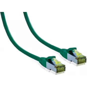 IT-BUDGET Full Copper Premium Patch Cable Cat.6A ar Cat.7 neapstrādātu kabeli 600 MHz Halogēns Brīvs PoE+ 10GBit Zaļš 25 m