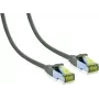 IT-BUDGET Full Copper Premium Patch Cable Cat.6A ar Cat.7 Raw Cable 600 MHz Halogēnu nesaturošs PoE+ 10GBit Pelēks 25 m