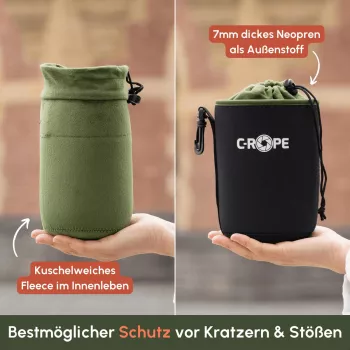 C-ROPE Lens Pouch V2 Black Large 18x12cm Retail (CRP-LNB-L-BLK-2)