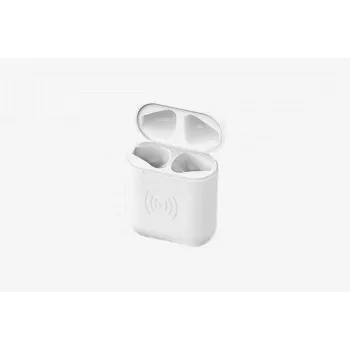 CYOO Replacement Wireless Charging Case for Apple AirPods 1 & 2 - White