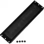 Rockstable Cable Pass-Through Panel with Brush Seal - Cable Management Panel - Black - 276 mm - 73 mm - 10 mm - 180 g (RS19-CEBM)