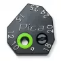 PICA-MARKER Pica Scriber Block - Melns ABS plastmasas marķēšanas vadotne ar zīmuļu asināmo, kompasu, paralēlo līniju un dziļuma marķēšanas vadotni Pica-Dry Longlife automātiskajai pildspalvai