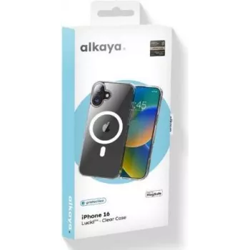 ALKAYA LUCID MagSafe Macītis iPhone 16, Caurspīdīgs