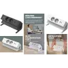 Fellowes Power Desk 2 Galda Strāvas Sloksne, E tips, 2 kontaktligzdas, 2 USB, Melna