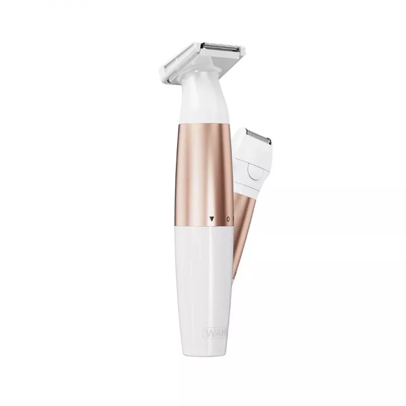 Wahl TRIM and SHAVE 3028668 Bikini Trimmer, uzlādējams, slapjai un sausai lietošanai, balts/rozā