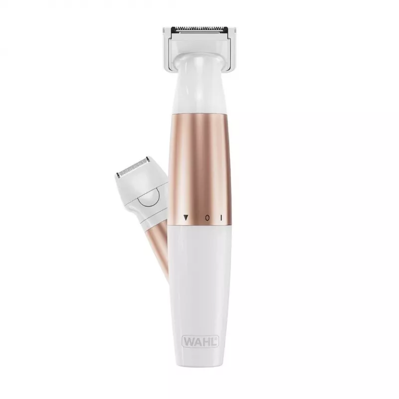 Wahl TRIM and SHAVE 3028668 Bikini Trimmer, uzlādējams, slapjai un sausai lietošanai, balts/rozā