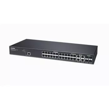 VIVOTEK AW-GEV-288A-370 PoE slēdzis, 24 porti Gigabit, 4 SFP, 370W, Rackmount, Nepārvaldāms