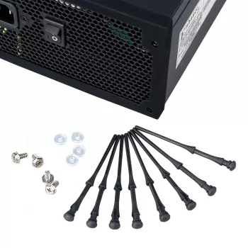 Akasa AK-MX002 Pretvibrācijas ventilatora stiprinājumi - Melns - Gumija - Silikons - 4 iepakojums